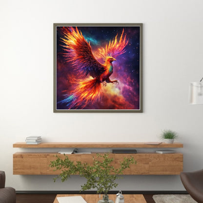 Colorful Bird - 18CT Stamped Cross Stitch 35*35CM