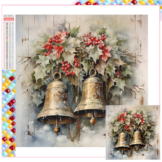 Christmas Bells - Full Square Drill Diamond Painting 30*30CM