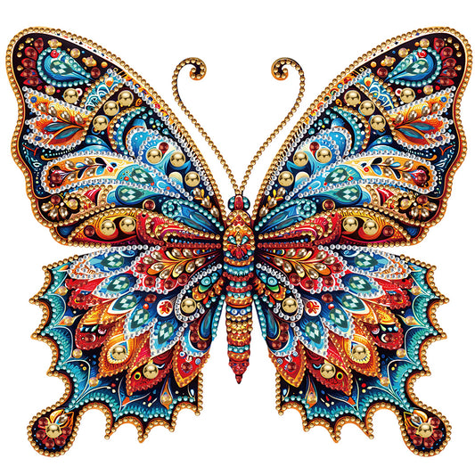 Gorgeous Butterfly - Special Shaped Drill Diamond Painting 30*30CM