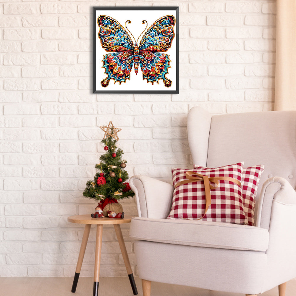 Gorgeous Butterfly - Special Shaped Drill Diamond Painting 30*30CM