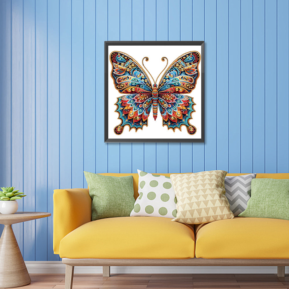 Gorgeous Butterfly - Special Shaped Drill Diamond Painting 30*30CM