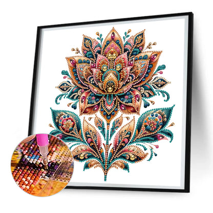 Gorgeous Flowers - Special Shaped Drill Diamond Painting 30*30CM