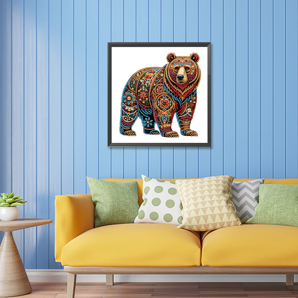 Gorgeous Bear - Special Shaped Drill Diamond Painting 30*30CM