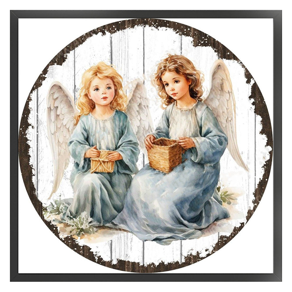 Angel Girl - 11CT Stamped Cross Stitch 50*50CM