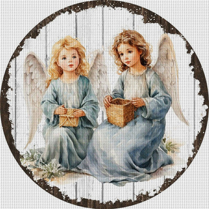 Angel Girl - 11CT Stamped Cross Stitch 50*50CM