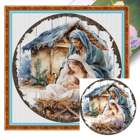 Nativity - 11CT Stamped Cross Stitch 50*50CM