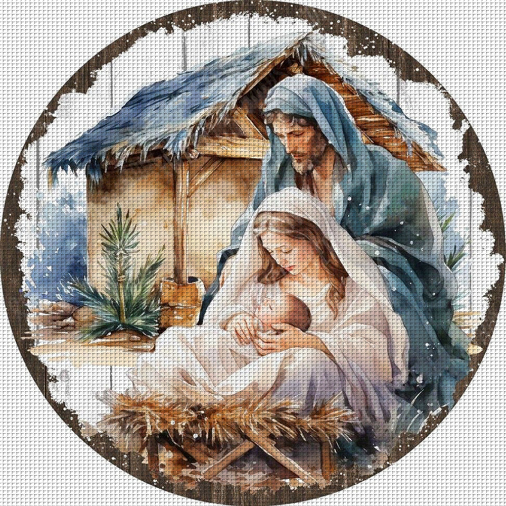 Nativity - 11CT Stamped Cross Stitch 50*50CM