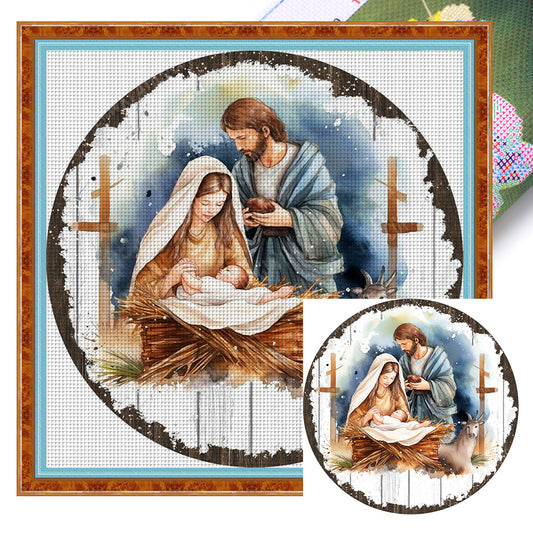 Nativity - 11CT Stamped Cross Stitch 50*50CM