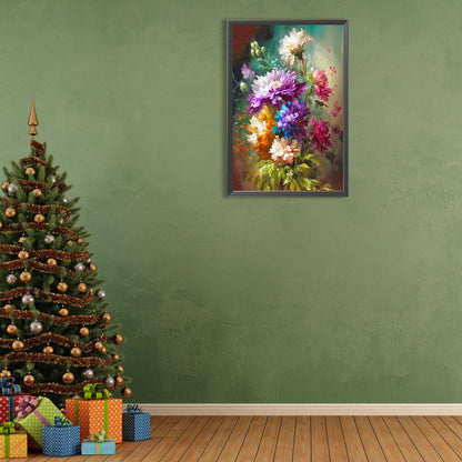 Flowers - Full Round Drill Diamond Painting 40*60CM