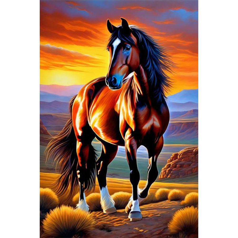 Horse - Full Round Drill Diamond Painting 40*60CM