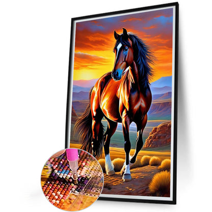 Horse - Full Round Drill Diamond Painting 40*60CM