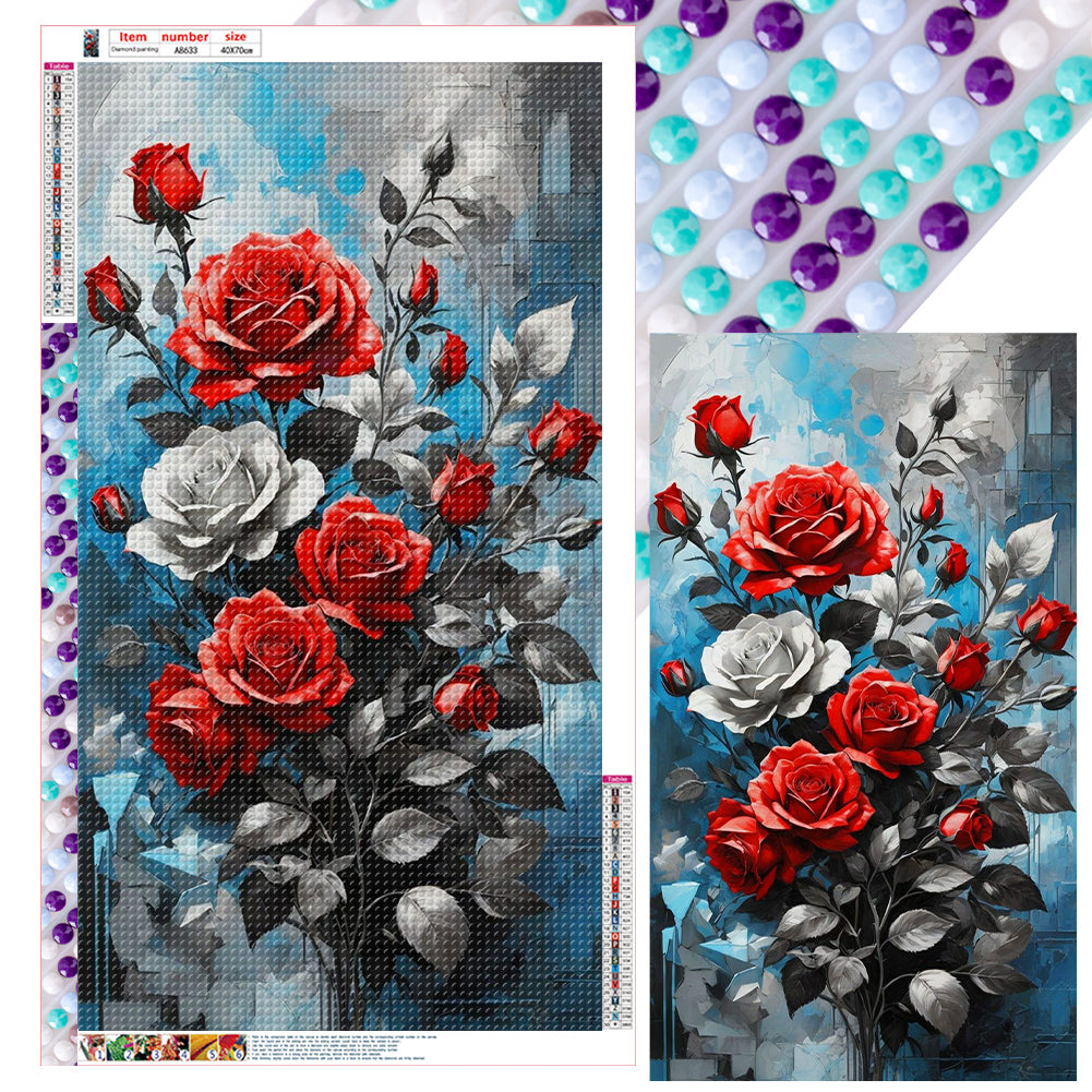 Roses - Full Round Drill Diamond Painting 40*70CM