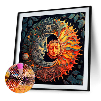 Sun And Moon - Full Square Drill Diamond Painting 40*40CM