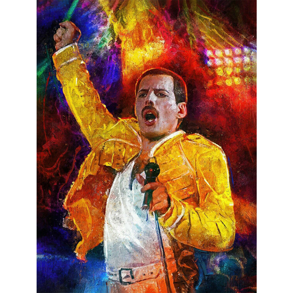 Queen Frontman Freddie - 11CT Stamped Cross Stitch 40*55CM