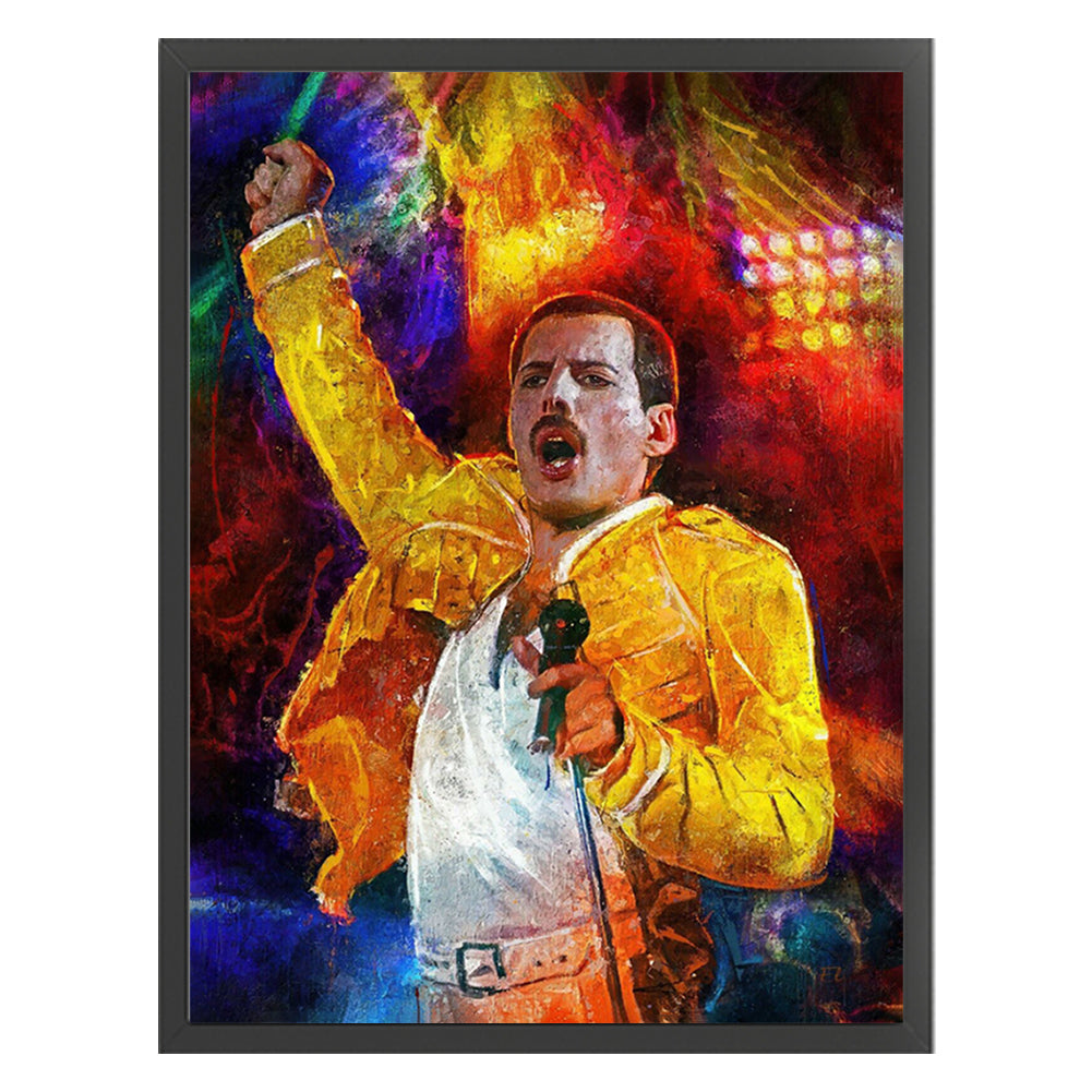 Queen Frontman Freddie - 11CT Stamped Cross Stitch 40*55CM