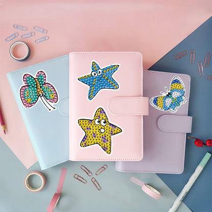 42 PCS Diamond Painting Sticker Gem Sticker for Boy Gift (Butterfly Starfish)