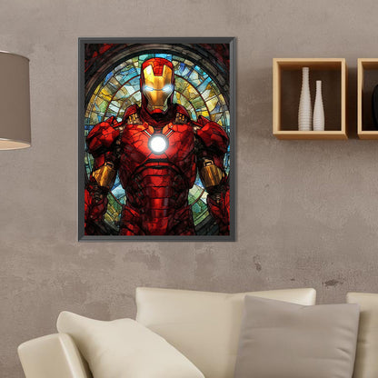 Marvel Heroes-Iron Man - Full Round Drill Diamond Painting 30*40CM