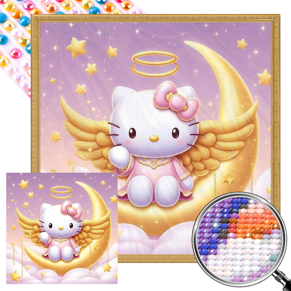 Hello Kitty - AB Round Drill Diamond Painting 40*40CM