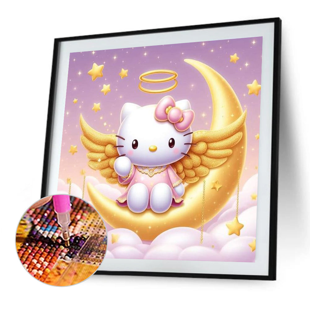 Hello Kitty - AB Round Drill Diamond Painting 40*40CM