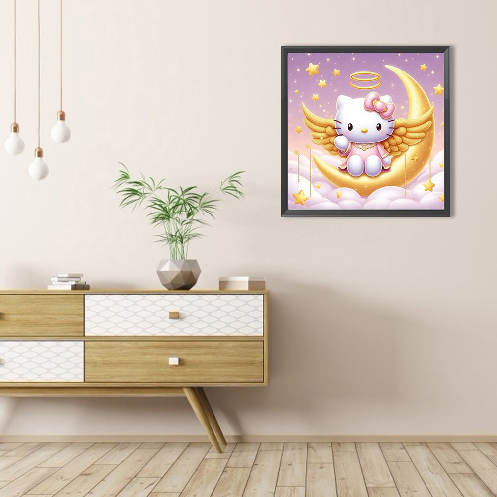 Hello Kitty - AB Round Drill Diamond Painting 40*40CM