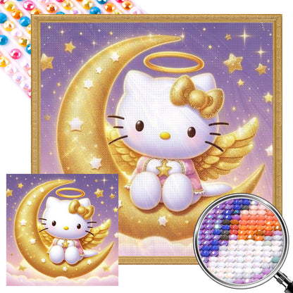 Hello Kitty - AB Round Drill Diamond Painting 40*40CM