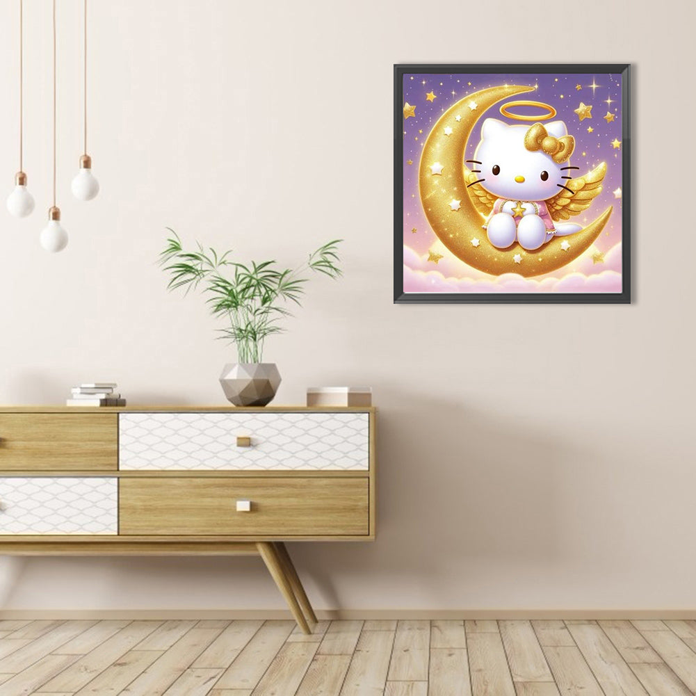 Hello Kitty - AB Round Drill Diamond Painting 40*40CM