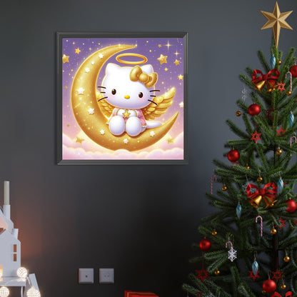 Hello Kitty - AB Round Drill Diamond Painting 40*40CM