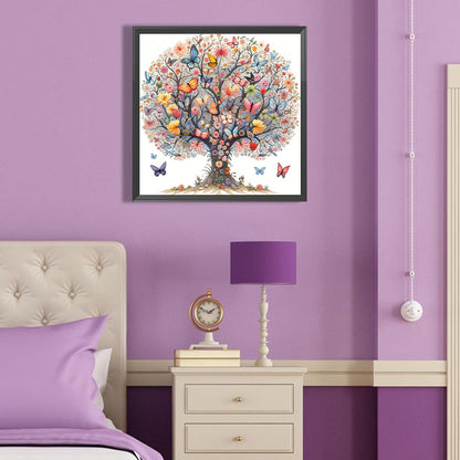 Butterfly Tree - Full Round Drill Diamond Painting 40*40CM