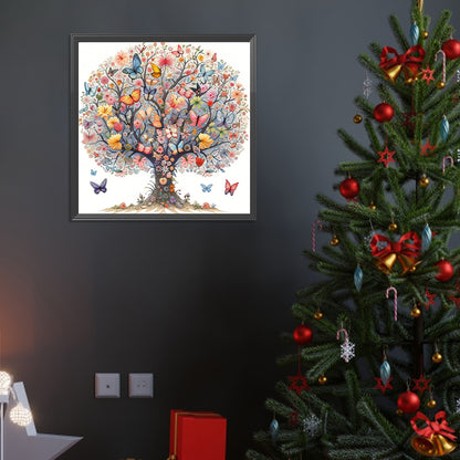 Butterfly Tree - Full Round Drill Diamond Painting 40*40CM