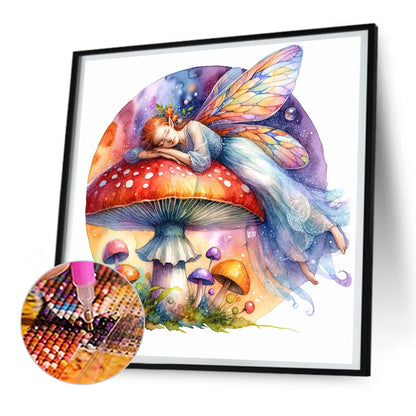Mushroom Fairy - Full Round Drill Diamond Painting 30*30CM