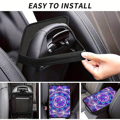 Mandala Diamond Painting Car Non-Slip Pad Diamond Painting Car Armrest Box Mat
