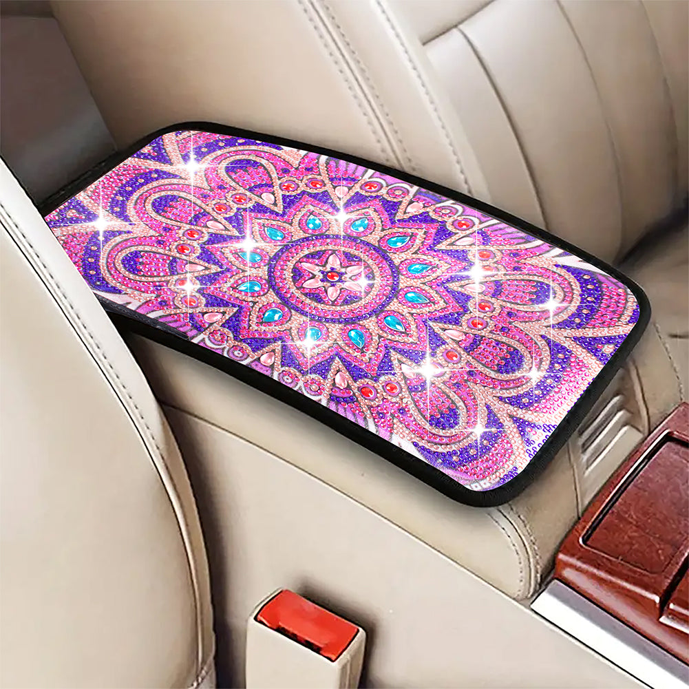 Mandala Diamond Painting Car Non-Slip Pad Diamond Painting Car Armrest Box Mat