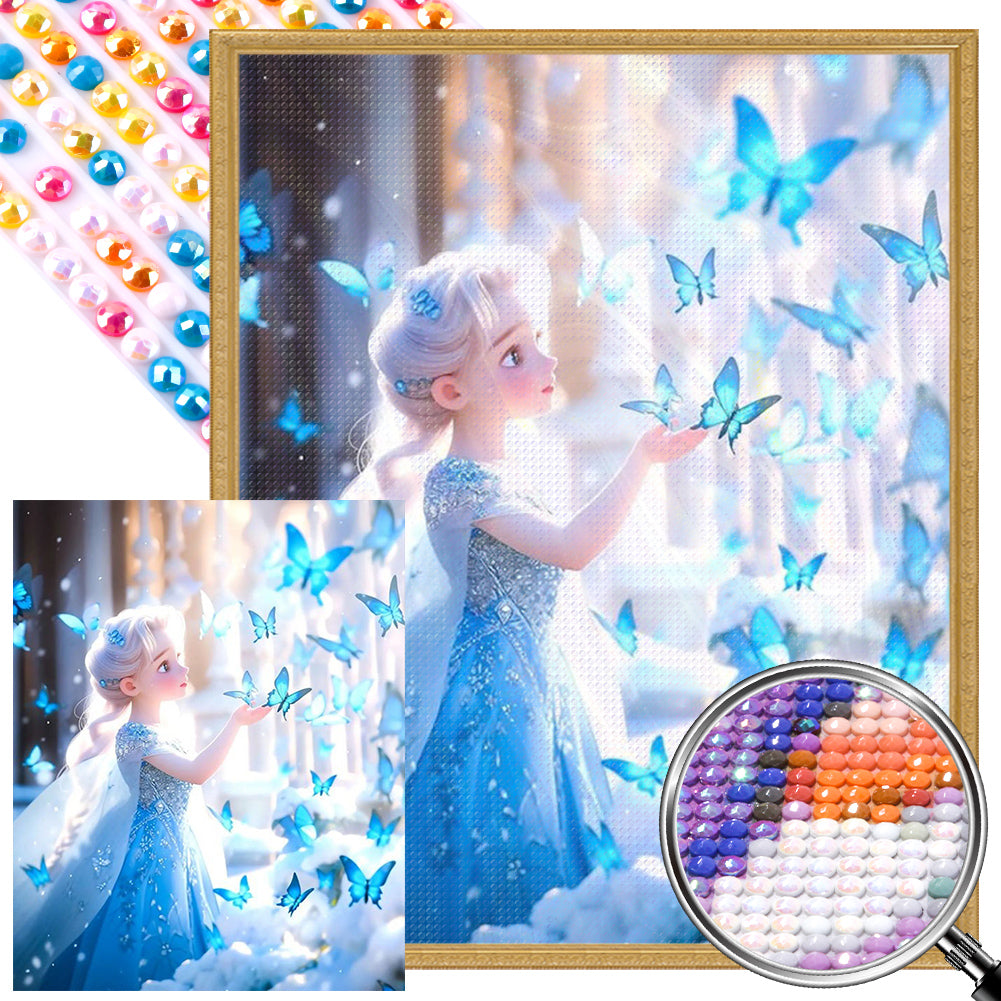 Disney Princess-Frozen - Full AB Round Drill Diamond Painting 40*50CM