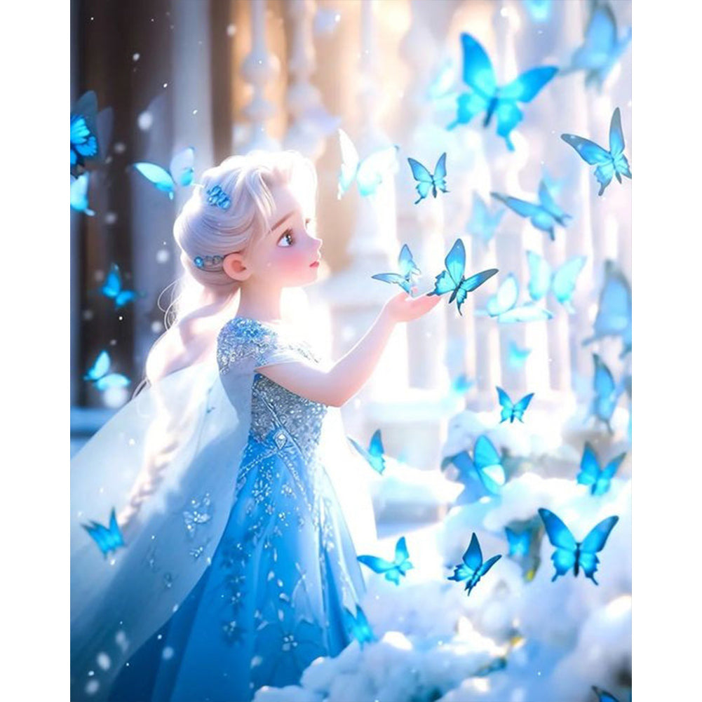 Disney Princess-Frozen - Full AB Round Drill Diamond Painting 40*50CM