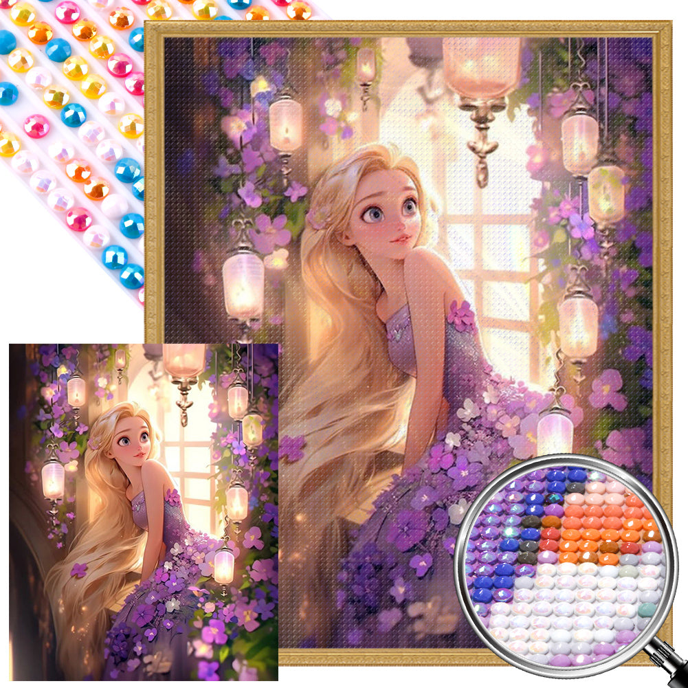 Disney Princess-Rapunzel - Full AB Round Drill Diamond Painting 40*50CM