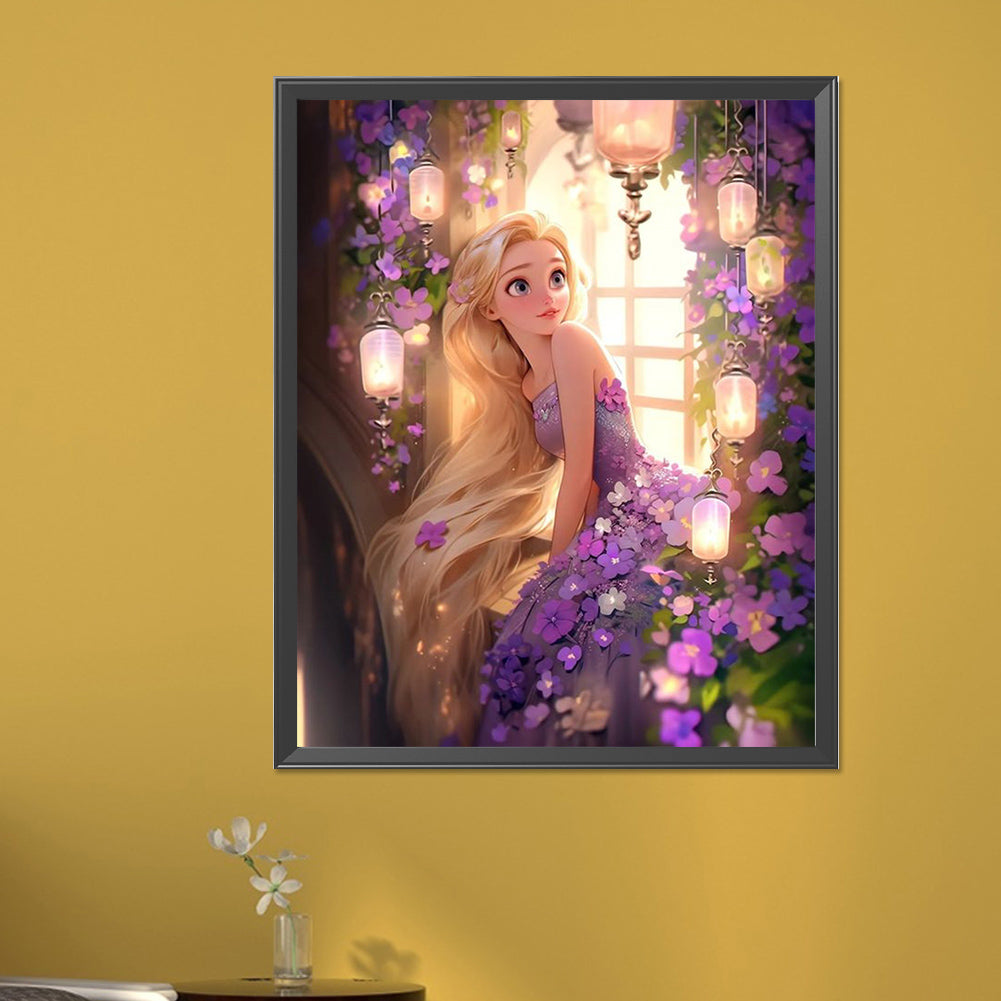 Disney Princess-Rapunzel - Full AB Round Drill Diamond Painting 40*50CM