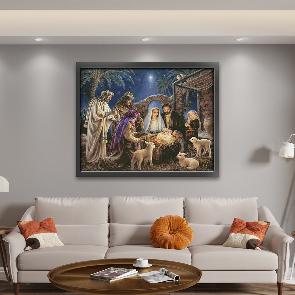 Nativity - 11CT Stamped Cross Stitch 121*101CM(Joy Sunday)