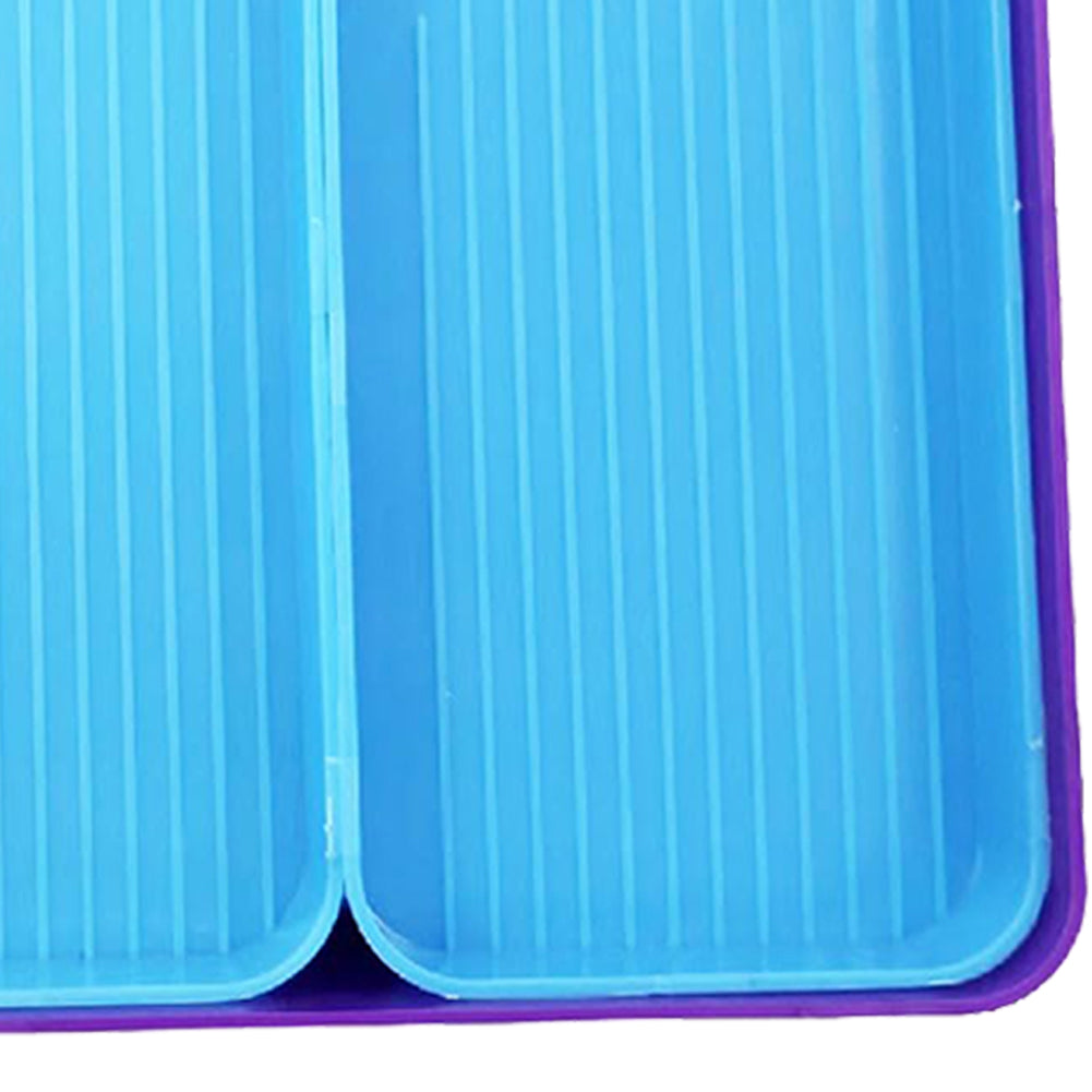 4 Set Large Diamond Art Painting Bead Sorting Trays for DIY Art Craft (Blue)