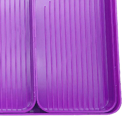 4 Set Large Diamond Art Painting Bead Sorting Trays for DIY Art Craft (Purple)