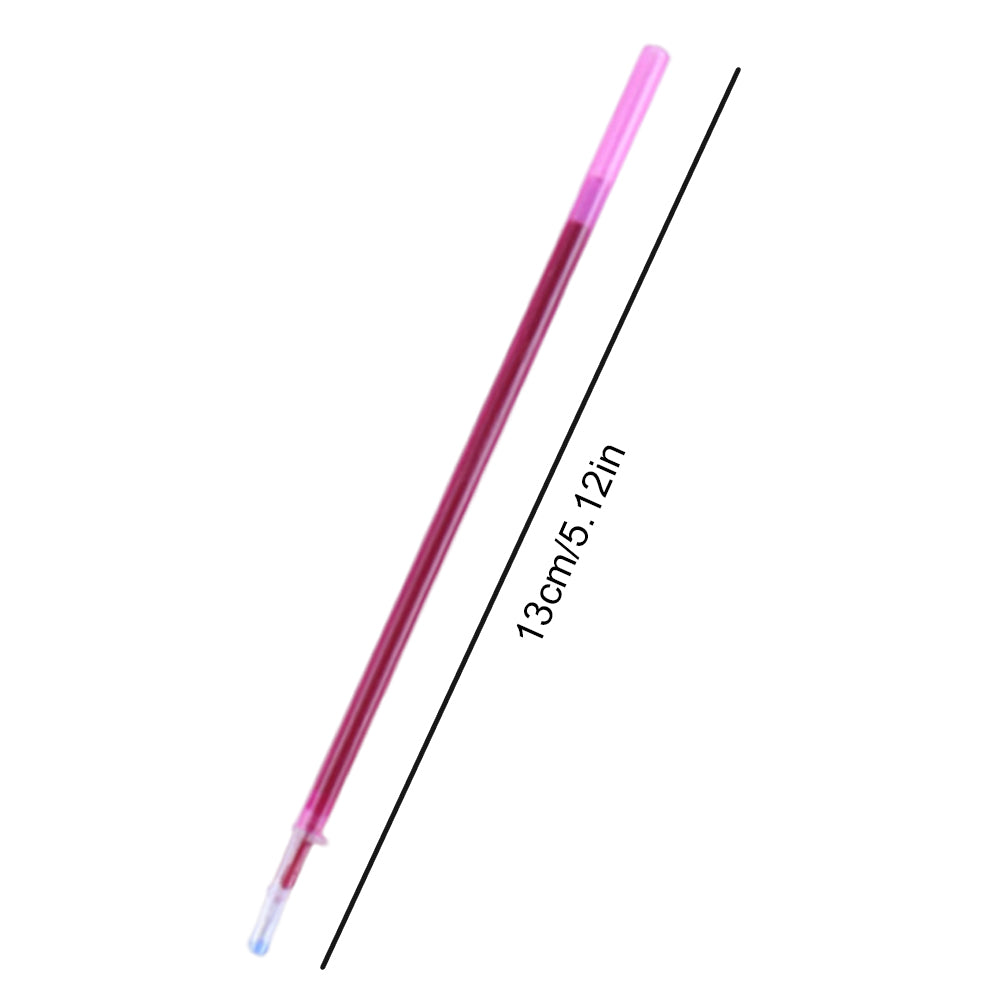 100pcs 0.5mm Cross Stitch Water Soluble Ink Pen Refill Office Supply (Rose Red)