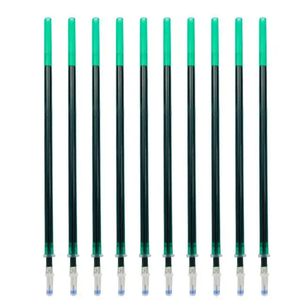 100pcs 0.5mm Cross Stitch Water Soluble Ink Pen Refill Office Supply (Green)
