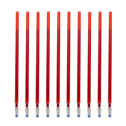 100pcs 0.5mm Cross Stitch Water Soluble Ink Pen Refill School Office Supply(Red)