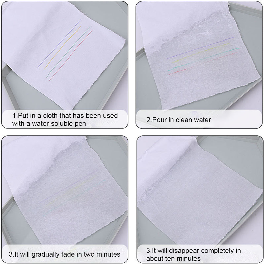 100pcs 0.5mm Cross Stitch Water Soluble Ink Pen Refill School Office Supply(Red)