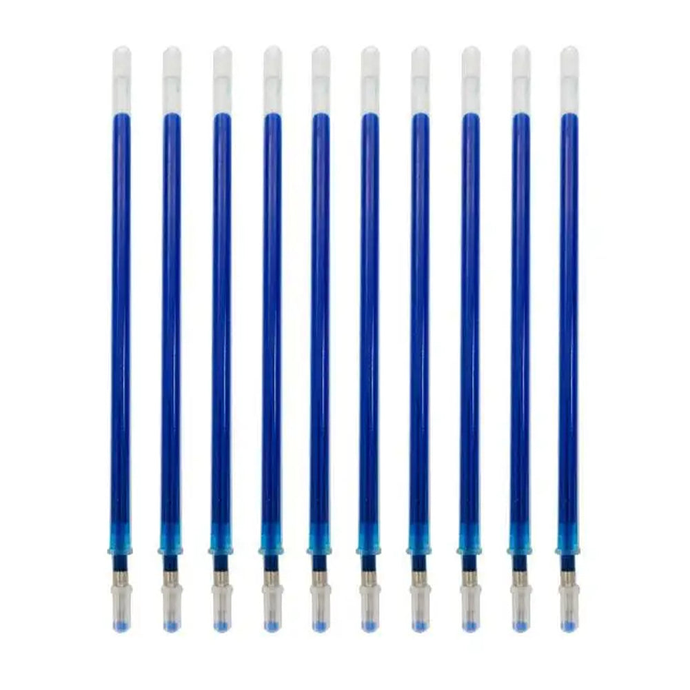 100pcs 0.5mm Cross Stitch Water Soluble Ink Pen Refill Office Supply (Blue)