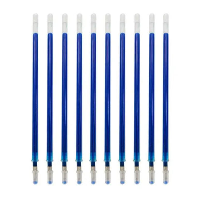 100pcs 0.5mm Cross Stitch Water Soluble Ink Pen Refill Office Supply (Blue)