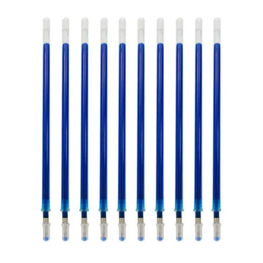 100pcs 0.5mm Cross Stitch Water Soluble Ink Pen Refill Office Supply (Blue)