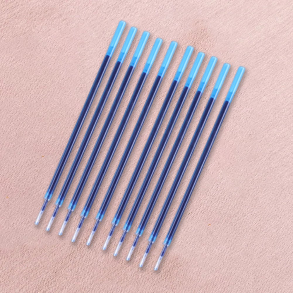 100pcs 0.5mm Cross Stitch Water Soluble Ink Pen Refill Office Supply (Blue)