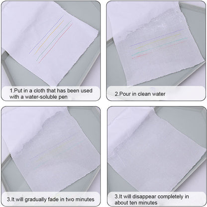 100pcs 0.5mm Cross Stitch Water Soluble Ink Pen Refill Office Supply (Blue)