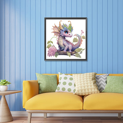 Purple Dragon - Special Shaped Drill Diamond Painting 30*30CM