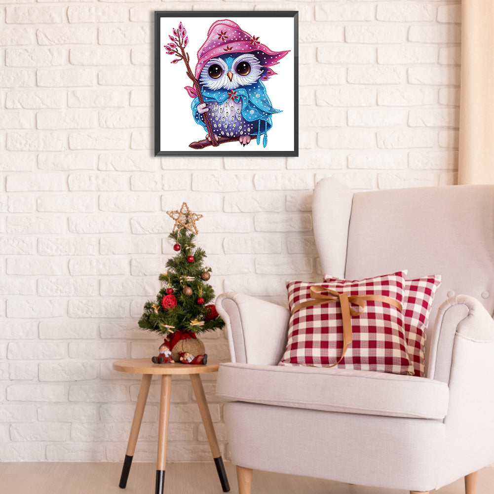 Magic Owl - Special Shaped Drill Diamond Painting 30*30CM